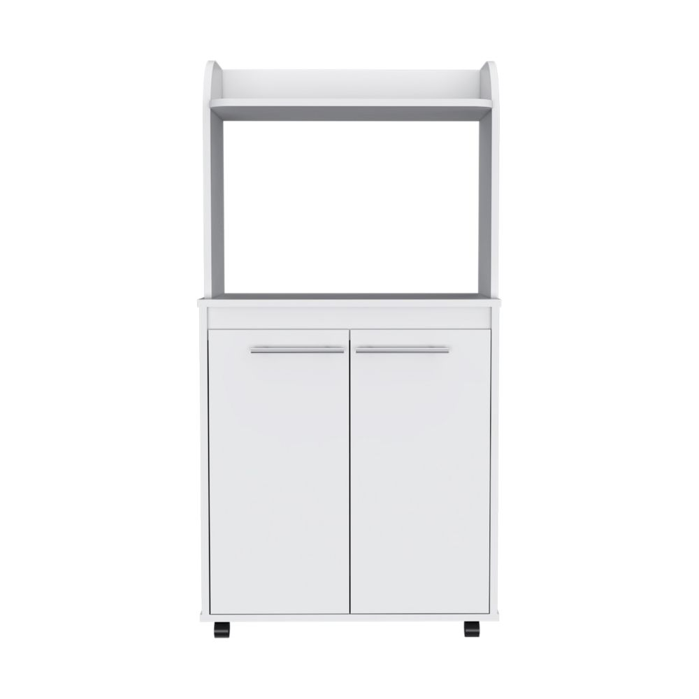 Kitchen Cart Totti, Double Door Cabinet, One Open Shelf, Two Interior - Horizon Bliss