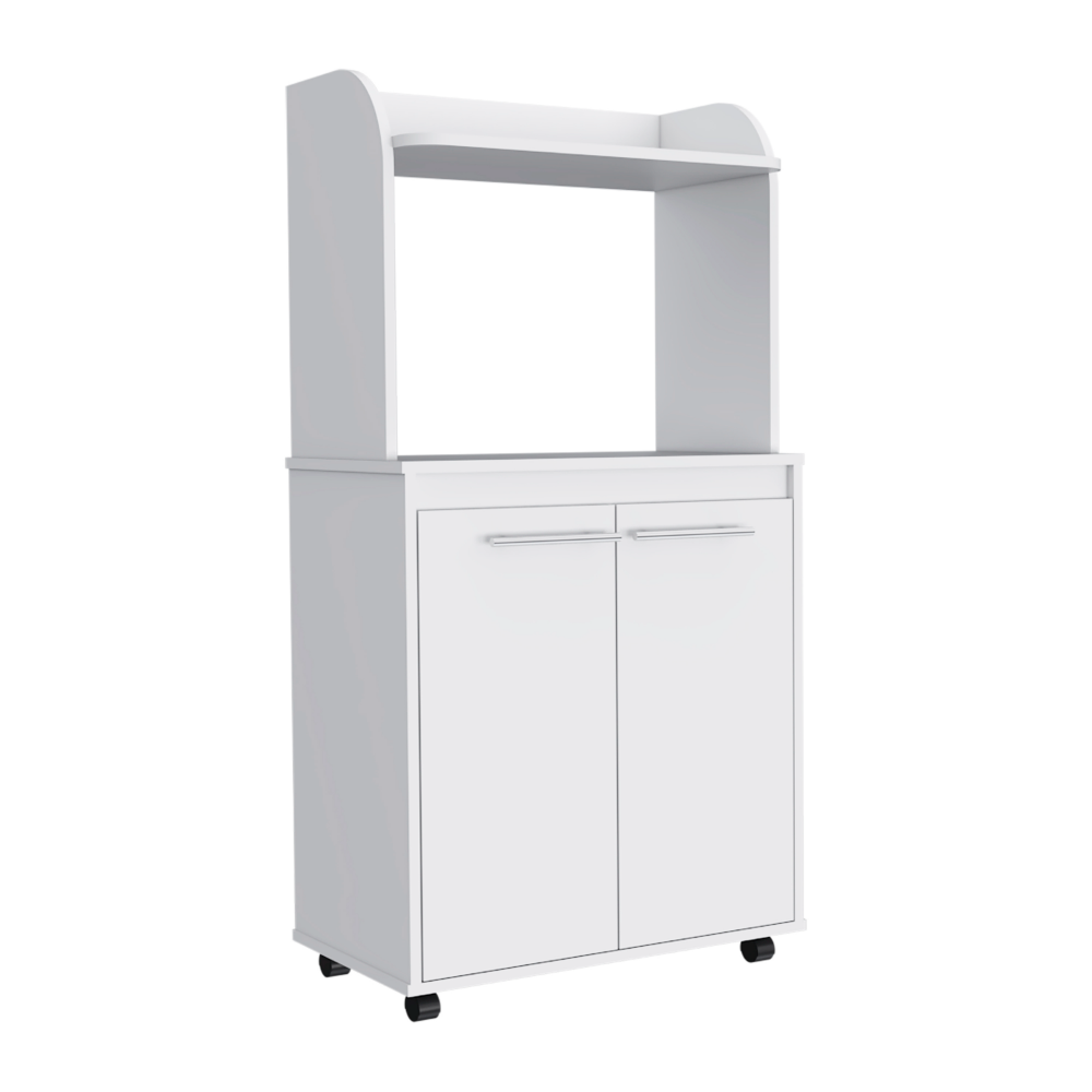 Kitchen Cart Totti, Double Door Cabinet, One Open Shelf, Two Interior - Horizon Bliss