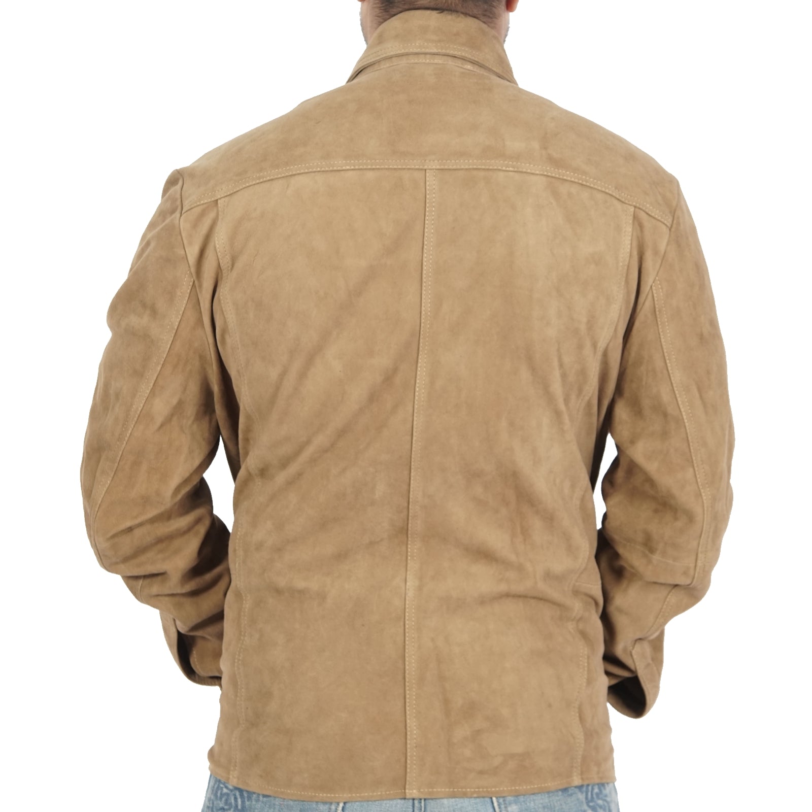 Tracker Suede Beige Jacket - Horizon Bliss