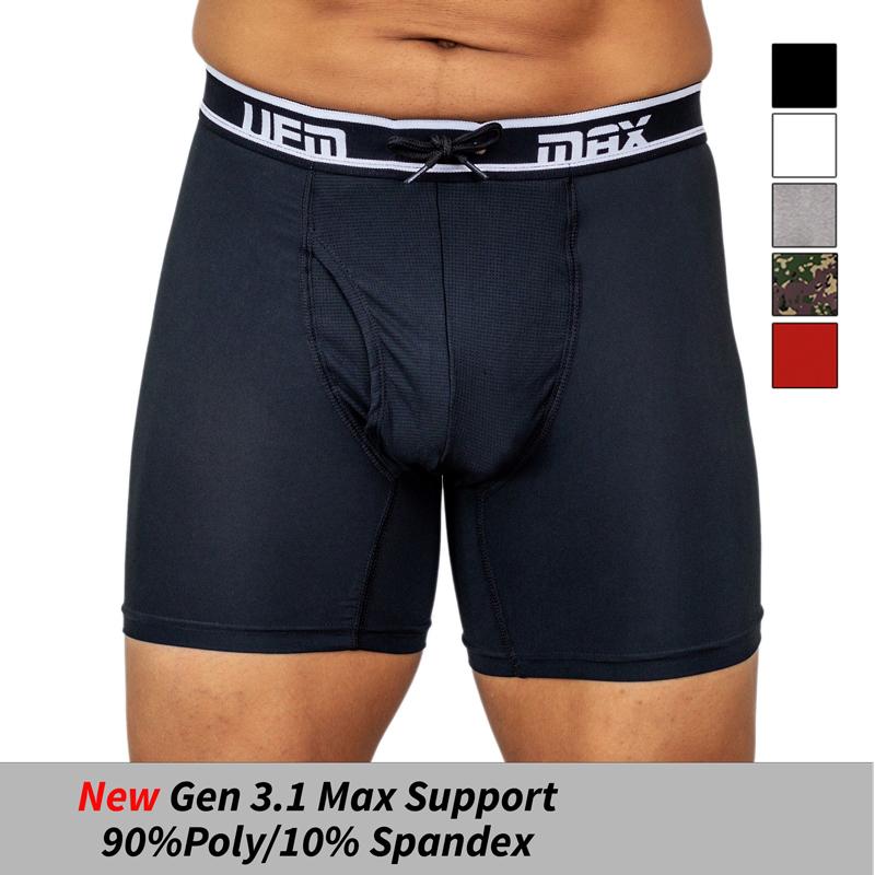 MAX Support 6 inch Boxer Briefs Polyester Gen 3.1 Available in Black, - Horizon Bliss