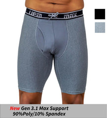 MAX Support 9 Inch Boxer Briefs Polyester Gen 3.1 Available in Black - Horizon Bliss