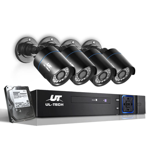 UL-Tech CCTV Security System 2TB 4CH DVR 1080P 4 Camera Sets - Horizon Bliss