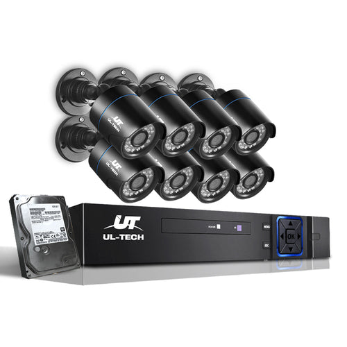 UL-Tech CCTV Security System 2TB 8CH DVR 1080P 8 Camera Sets - Horizon Bliss