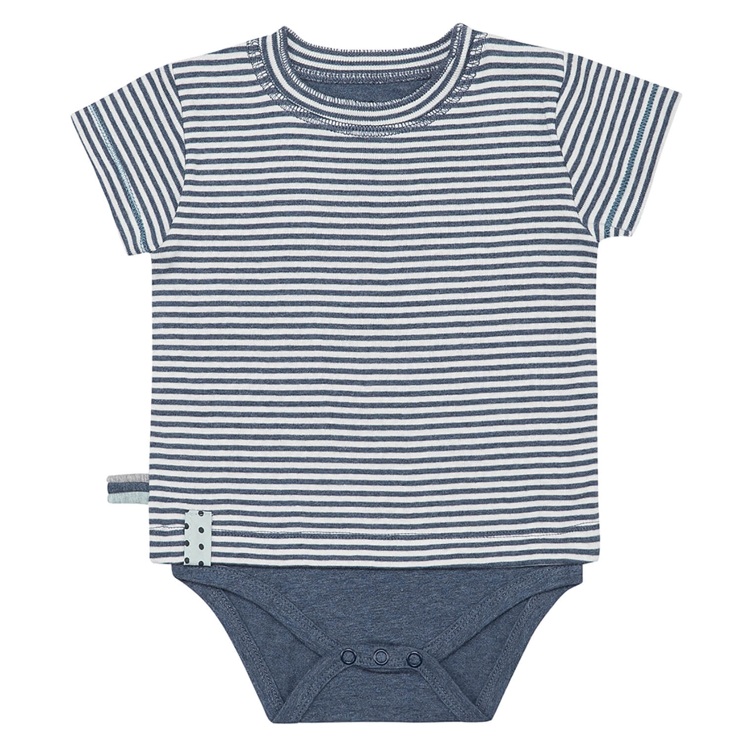 OrganicEra Organic S/S Tshirt Body,Striped - Horizon Bliss