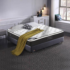 Mattress Euro Top Queen Size Pocket Spring Coil with Knitted Fabric - Horizon Bliss