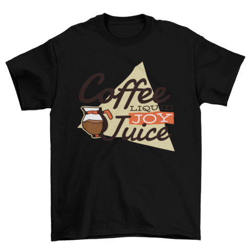 Coffee liquid joy t-shirt - Horizon Bliss