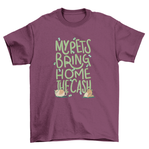 Funny pet cash t-shirt design - Horizon Bliss