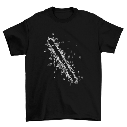 Cool Fashion Unique Recorder instrument Music musical notes t-shirt - Horizon Bliss