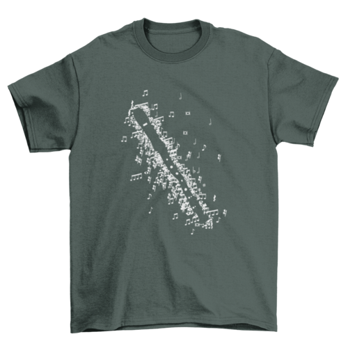 Cool Fashion Unique Recorder instrument Music musical notes t-shirt - Horizon Bliss