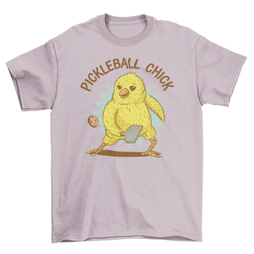 Chick playing pickleball sport t-shirt