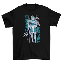 Anime girl knight t-shirt