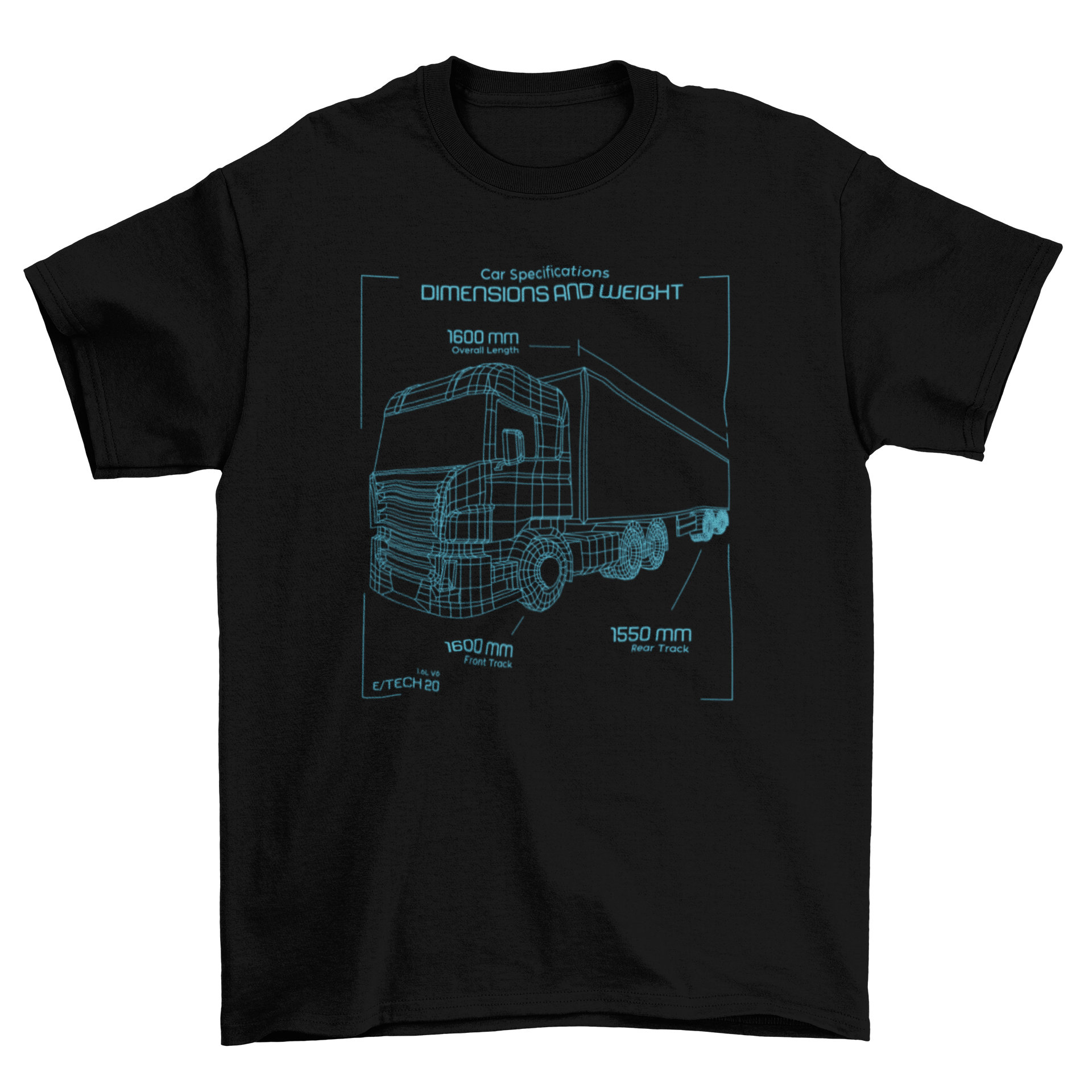 Truck transportation line art t-shirt - Horizon Bliss