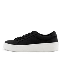 Women's Venice Micro Suede Lace Up Sneaker Black