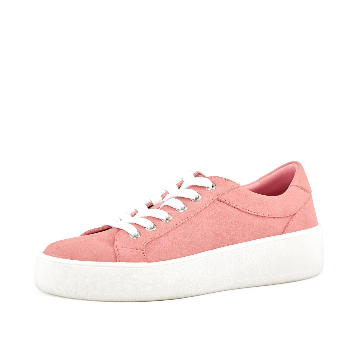 Women's Venice Micro Suede Lace Up Sneaker Pink