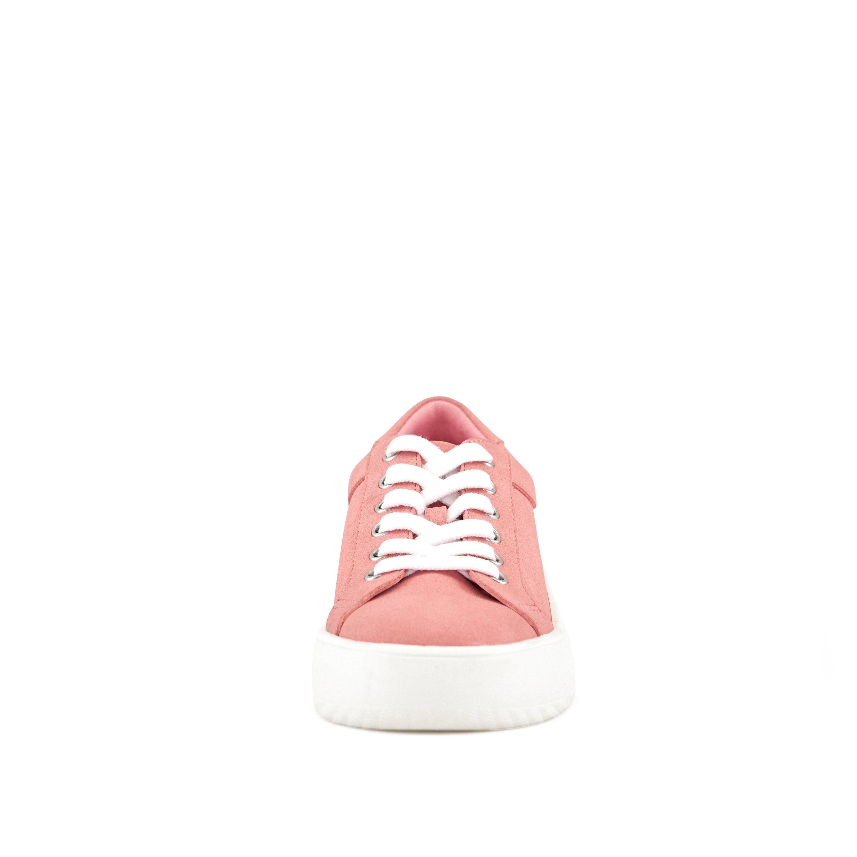 Women's Venice Micro Suede Lace Up Sneaker Pink