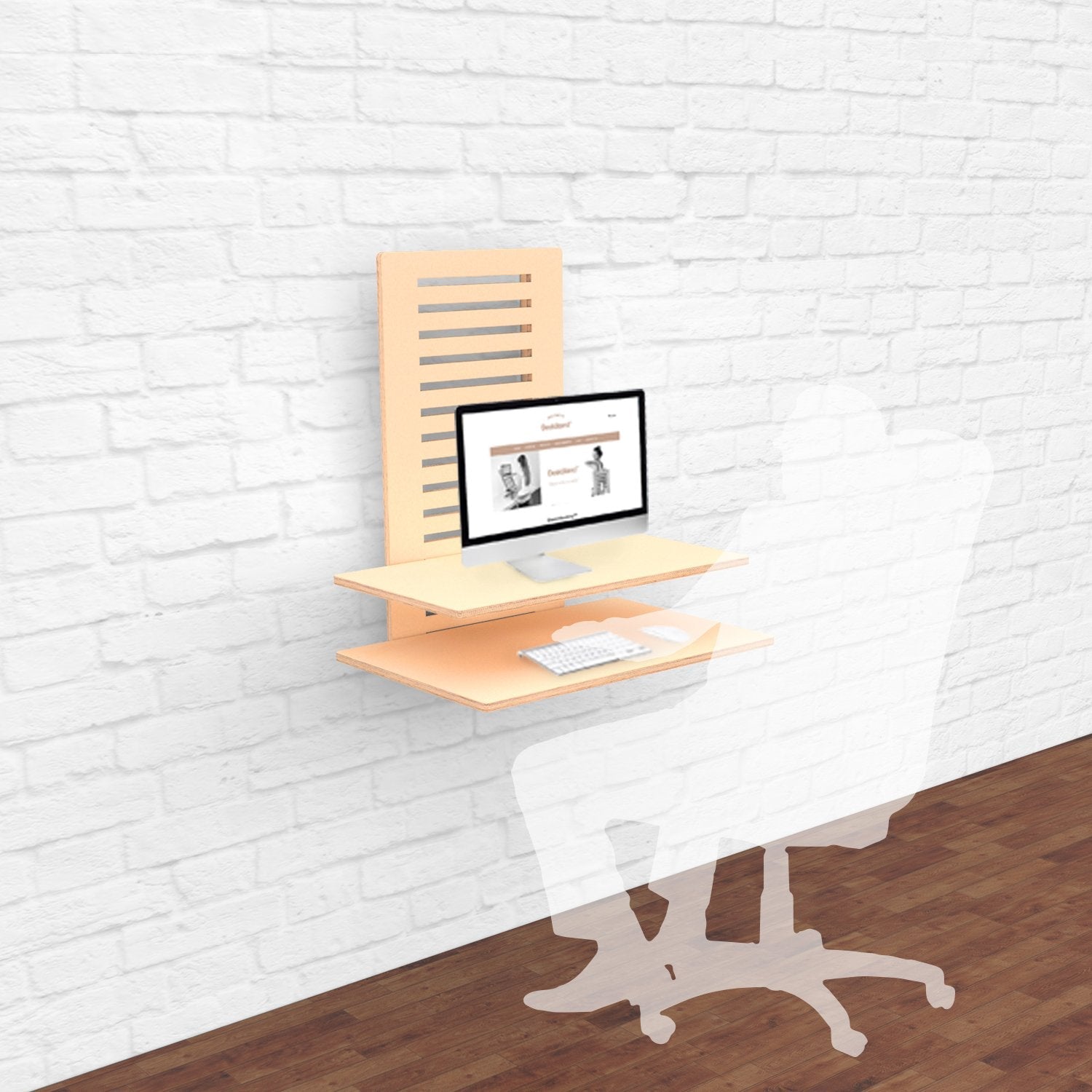 WallStand - Adjustable Wall-mounted Standing Desk - Horizon Bliss