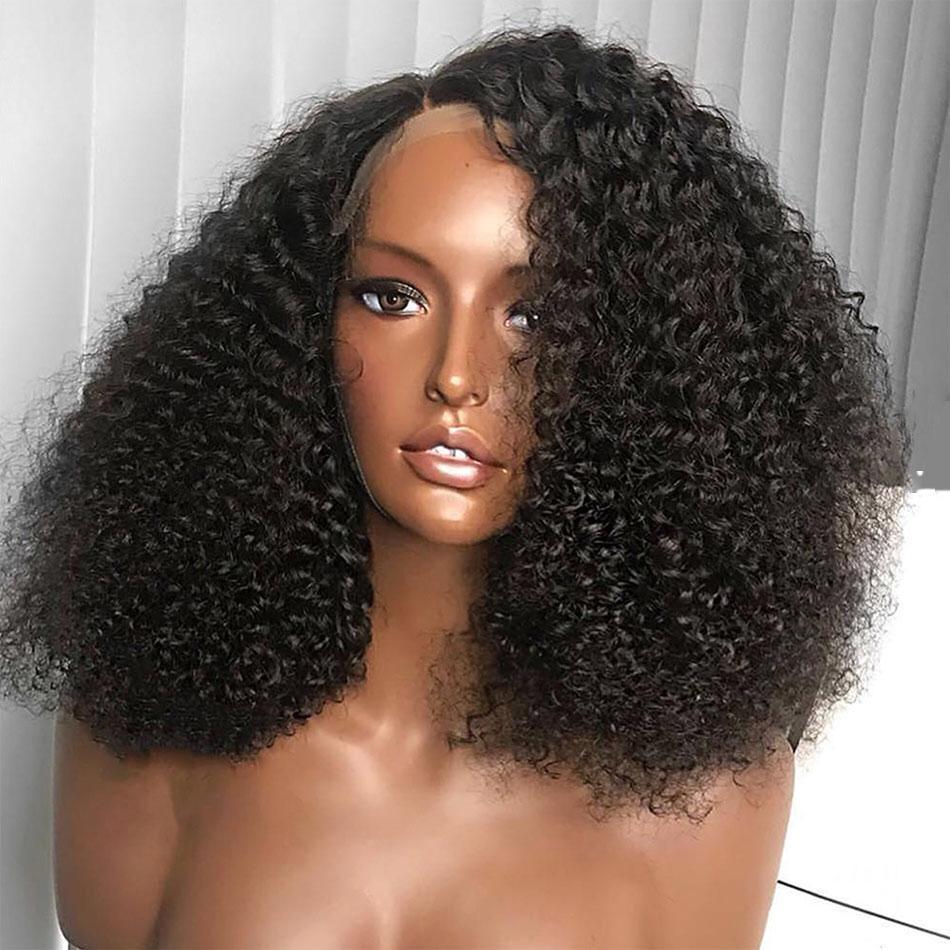 180% Density Full 4x4 Transparent Lace Front Afro Kinky Curly Human Ha - Horizon Bliss