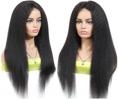 180% Density Full 4x4 Transparent Lace Front Kinky Straight Human Hair - Horizon Bliss