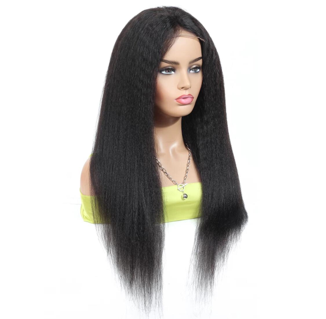 180% Density Full 4x4 Transparent Lace Front Kinky Straight Human Hair - Horizon Bliss