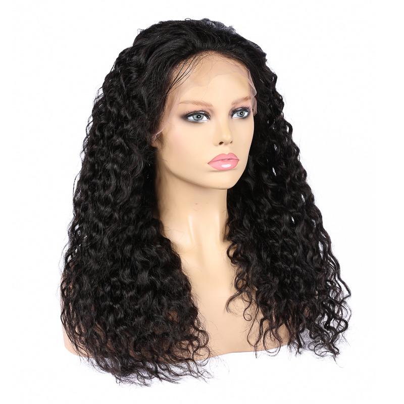 13x4 HD Transparent Lace Frontal Deep Wave Human Hair Wigs 200% Densit - Horizon Bliss