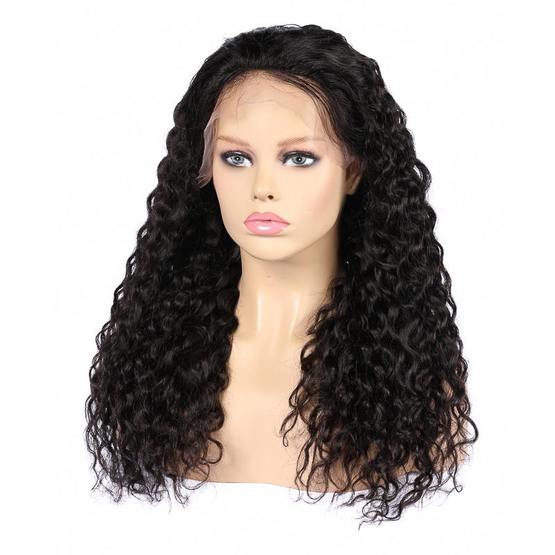 13x4 HD Transparent Lace Frontal Deep Wave Human Hair Wigs 200% Densit - Horizon Bliss