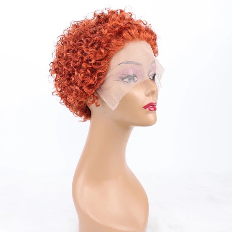 Ombre Short Bob Pixie Cut 13x4x1 T Lace Front Straight Human Hair Wigs - Horizon Bliss