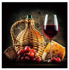 Wine and Cheese Pairing Acrylic Print Unframed Wall Art - Horizon Bliss