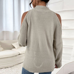 O Neck Twist Sweaters Jumper Tops - Horizon Bliss