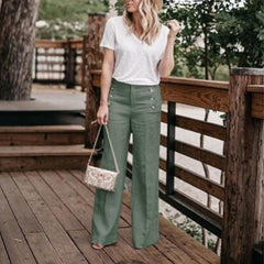 Women Wide Legs Pants - Horizon Bliss