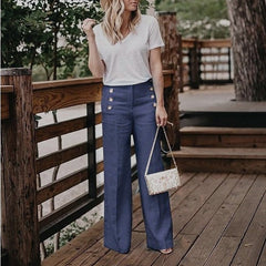 Women Wide Legs Pants - Horizon Bliss