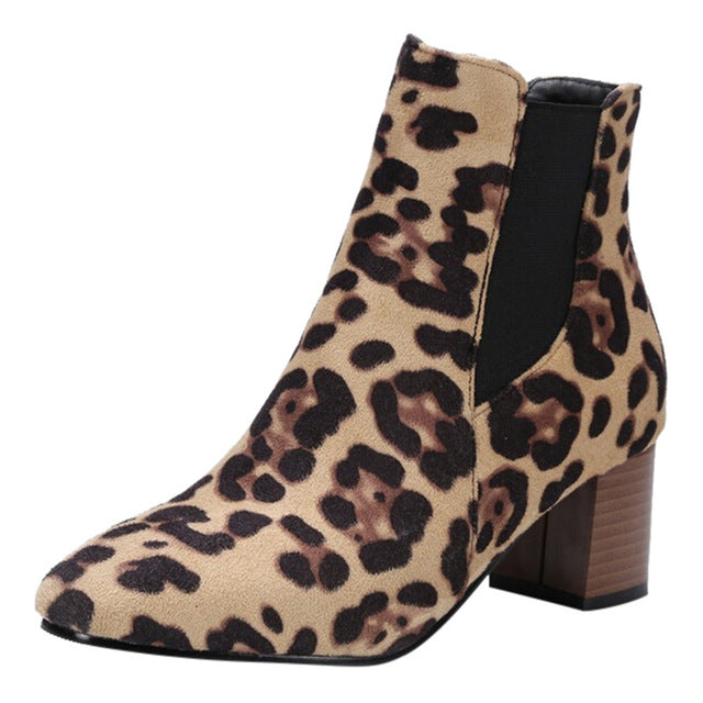 Women's Snow Boots Leopard-Printed Shoes Fashion - Horizon Bliss