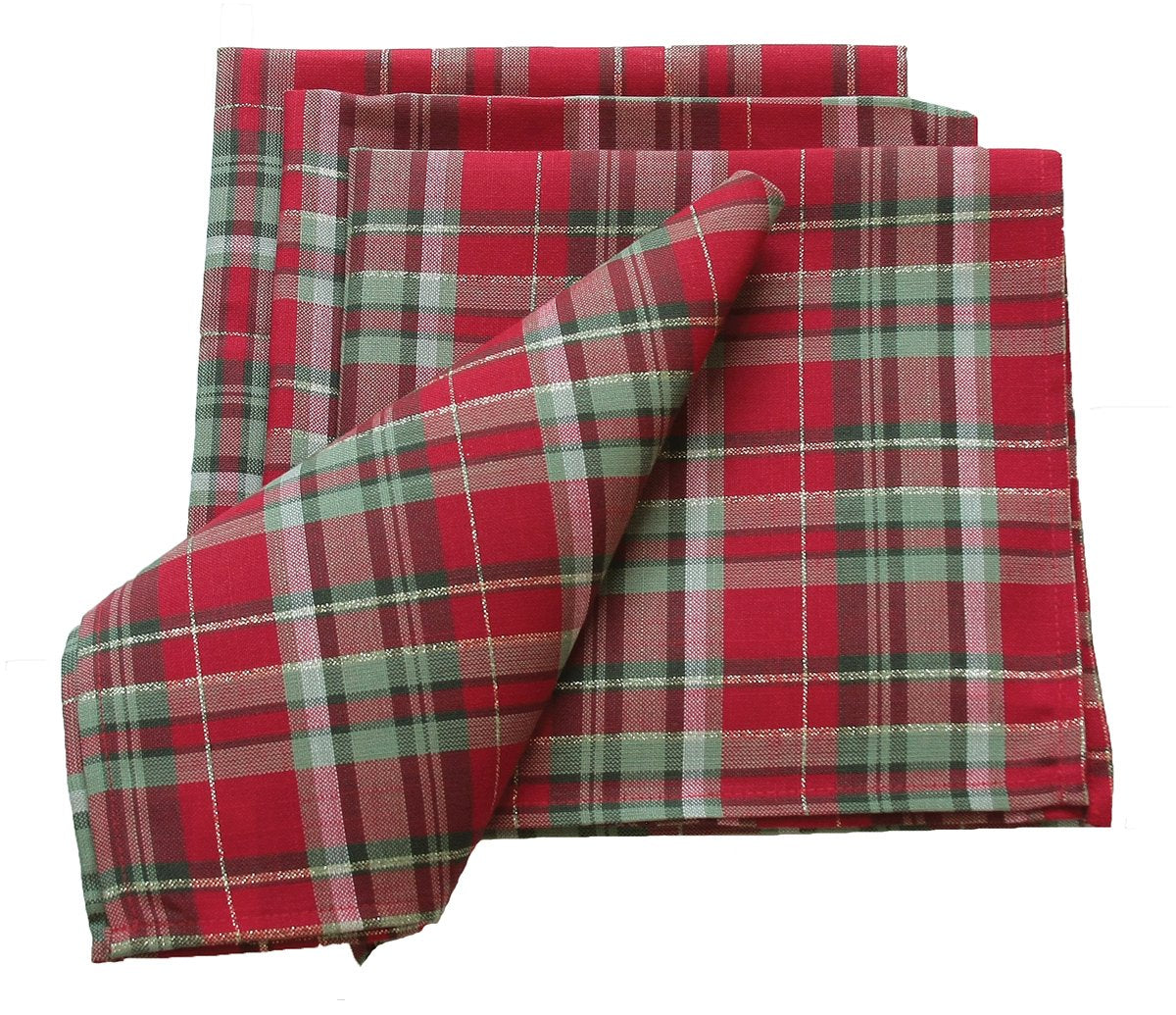 XD111618 Holiday Tartan Napkins, 20''x20'', Set of 4