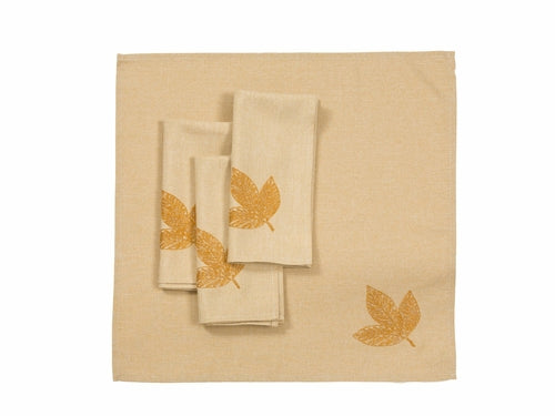 XD18805 Autumn Leaves 20''x20'' Napkins, Set of 4 - Horizon Bliss