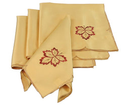 XD75018 Bountiful Leaf Napkins, 21"x21", Set of 4 - Horizon Bliss