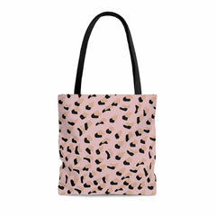 Pink Leopard Print Shopper Tote Bag Medium - Horizon Bliss