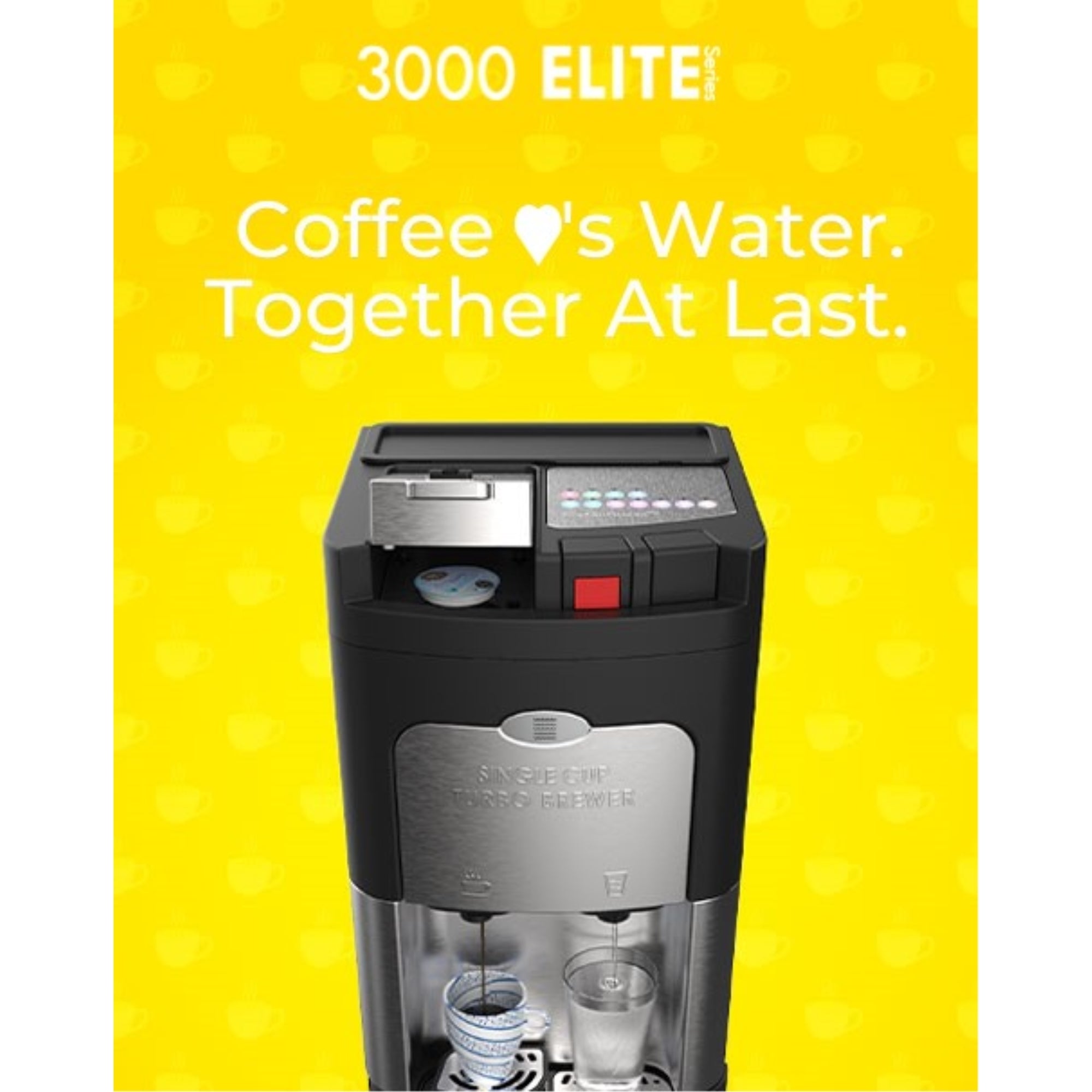 Drinkpod 3000 Elite Series - Coffee Plus Water Purification Cooler - Horizon Bliss