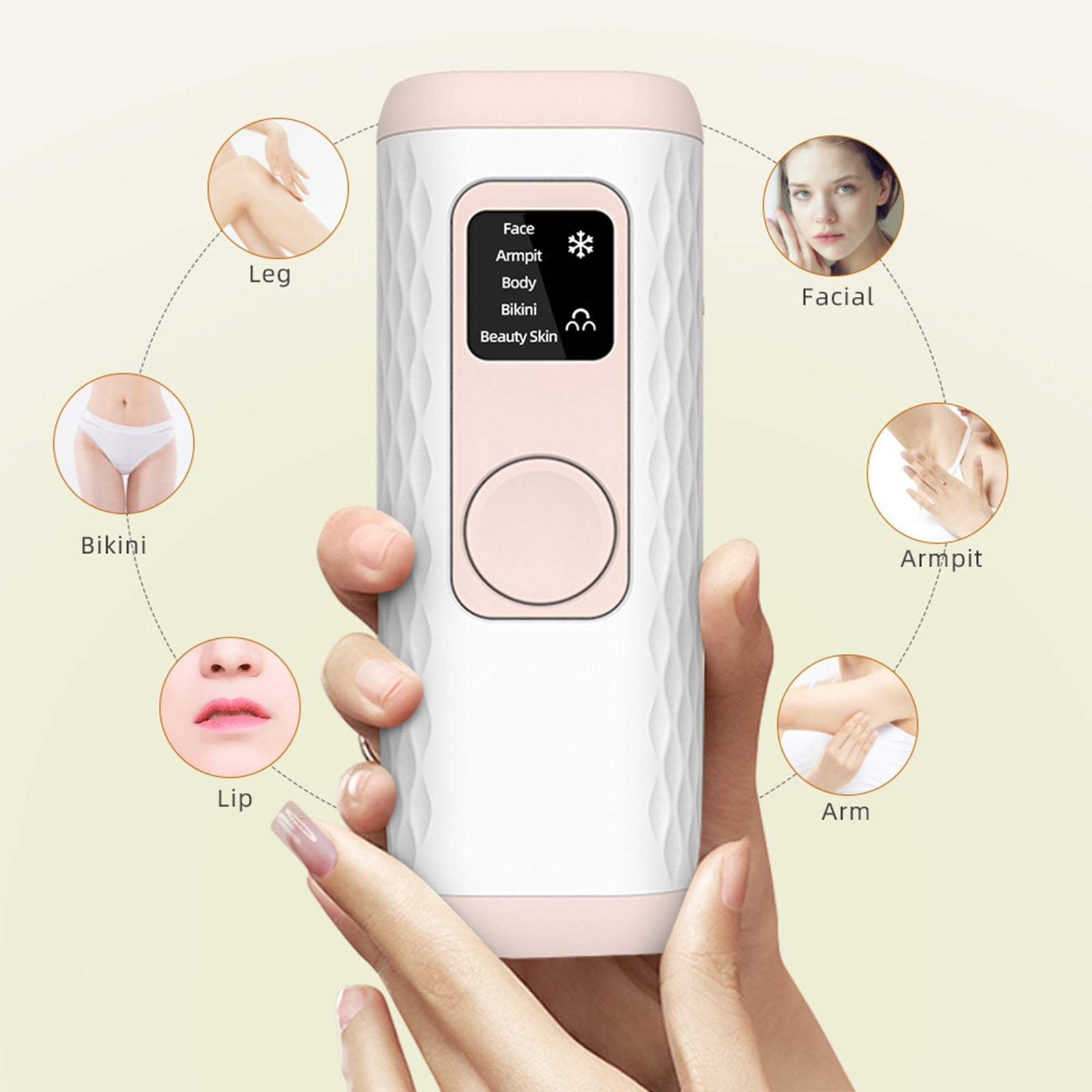 Laser IPL Hair Removal Permanent Painless 5 Gears Level Hair Remover