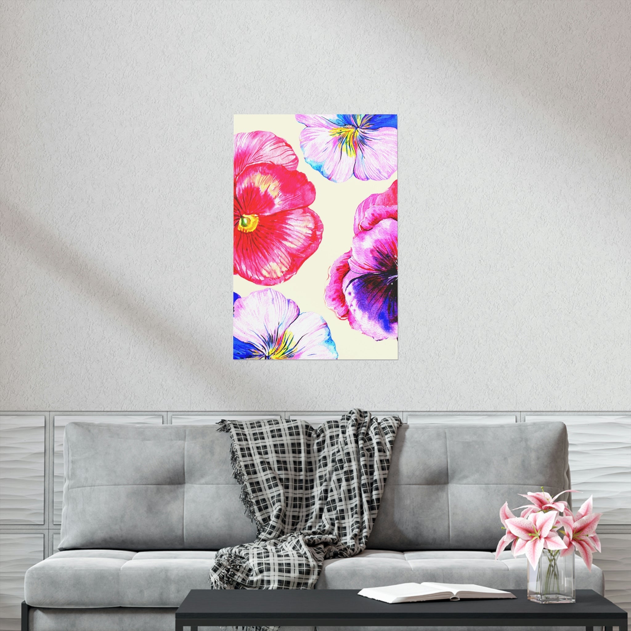 Vibrant Floral Poster - Horizon Bliss