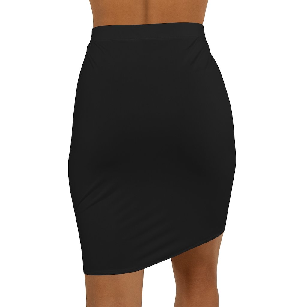 Womens Mini Skirt, Stretchy, Black Pencil Skirt - Horizon Bliss