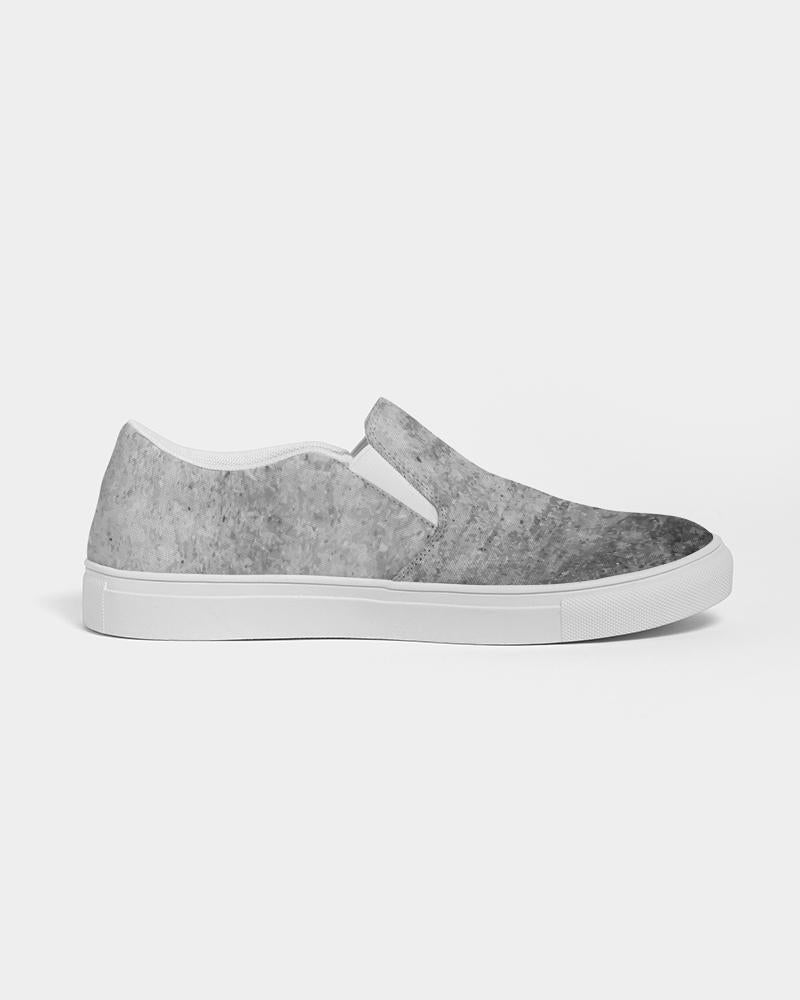 Mens Sneakers, Grey Low Top Slip-on Canvas Sports Shoes - E3t375 - Horizon Bliss