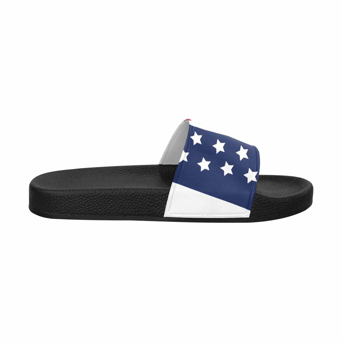 Mens Slide Sandals, Stars And Stripes Print - Horizon Bliss