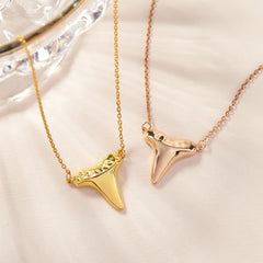 Gold Shark Tooth Necklace Layer Bolo Necklace - Horizon Bliss