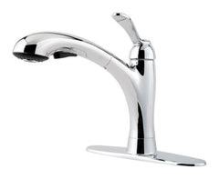 Keeney LF5347CMC One Handle Clairmont Pull Out Kitchen Faucet Stainles