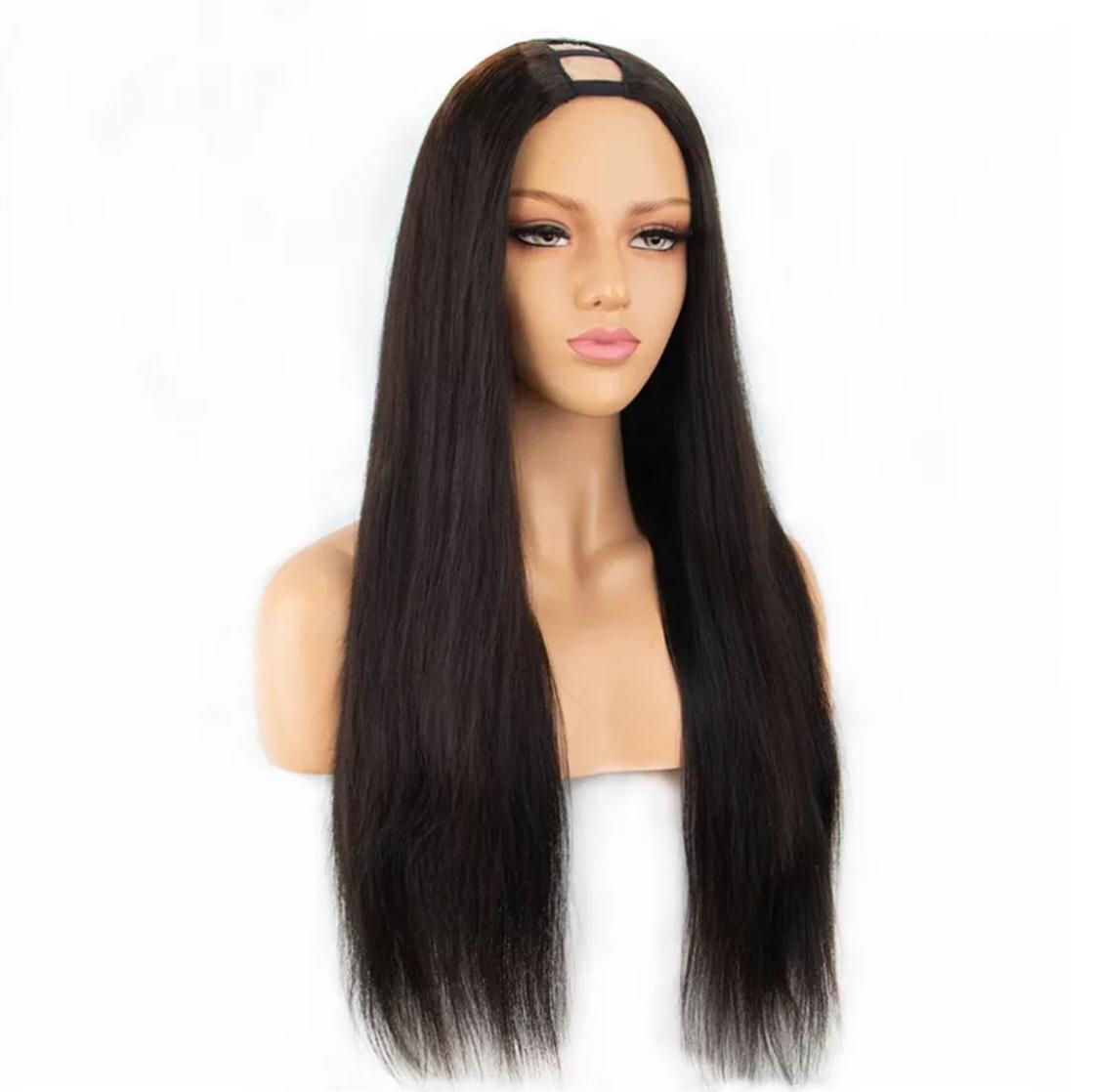 U Part Wig Straight Hair Human Hair Wigs For Black Women Brazilian - Horizon Bliss