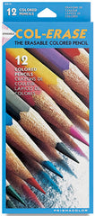 Col-Erase SN20516 12-Color Erasable Color Pencil Set - Horizon Bliss