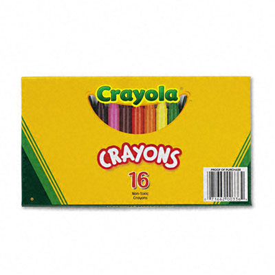 Crayola. 520336 Large Crayons- 16 Colors/Box - Horizon Bliss