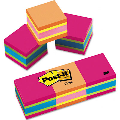 Sticky note Notes 2051-3PK Mini Cubes- 2 x 2- Assorted Ultra Colors- 3 - Horizon Bliss