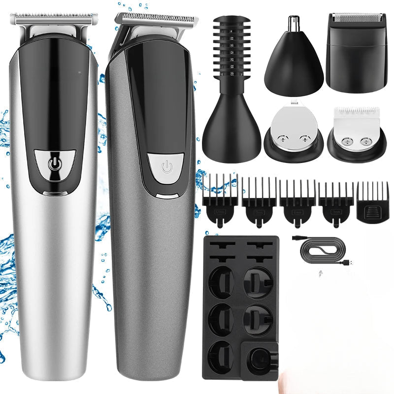 6 in 1 Changing Head Electric Clippers Household Men's Multifunctional - Horizon Bliss