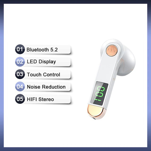 True Wireless Bluetooth 5.2 Single Earbud with Microphone - Horizon Bliss