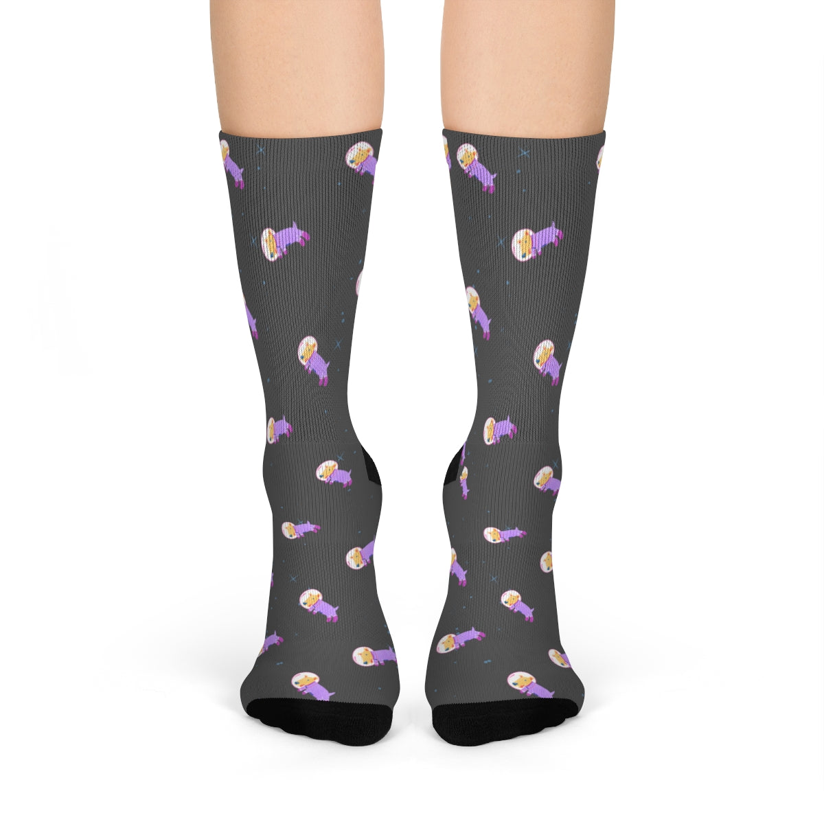 Astronaut Dog in Space Fun Socks - Horizon Bliss